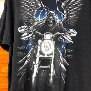 Grim Reaper Mens T Shirt Size 2 XL Black